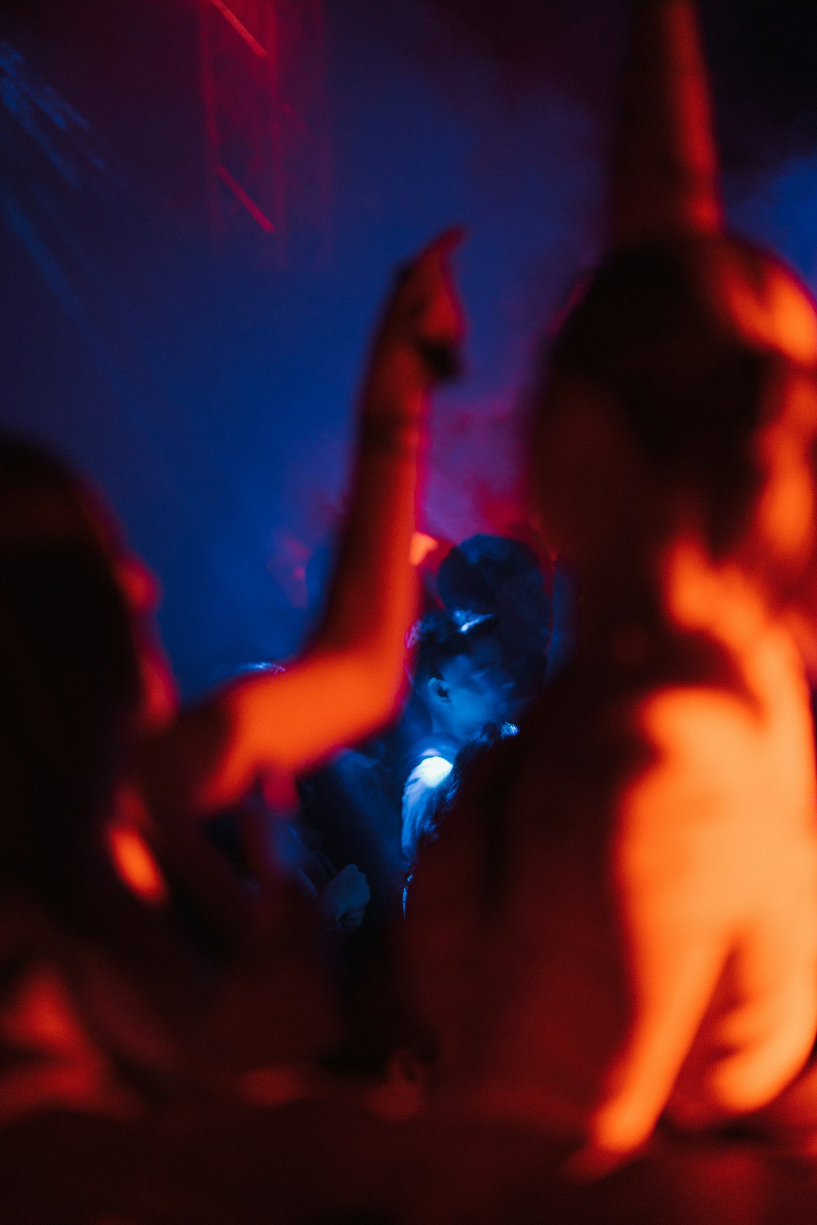 Crowd dancing at a Metebras4 party in Dublin